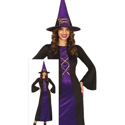 Déguisement de Sorcière Guirca - Violet et Noir - Taille L Déguisement de Sorcière Guirca - Violet et Noir - Taille L
