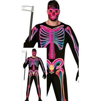 Costume de Squelette Néon pour Homme - Costume de Squelette Neón - Publicité Costume de Squelette Néon pour Homme - Costume de Squelette Neón - Publicité