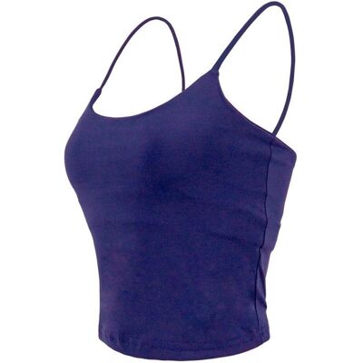 JOLUVI Top de Fitness pour Femme Bleu Mavi S JOLUVI Top de Fitness pour Femme Bleu Mavi S