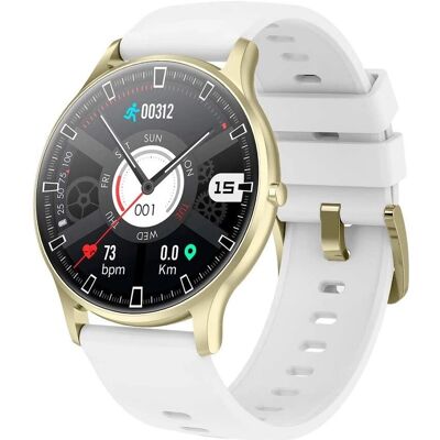 Montre connectée unisexe Radiant - Quartz numérique - Bracelet en silicone - 42mm Montre connectée unisexe Radiant - Quartz numérique - Bracelet en silicone - 42mm