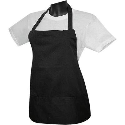 MISEMIYA unisex Kocherschürze - Modell 865 - Schwarz MISEMIYA unisex Kocherschürze - Modell 865 - Schwarz