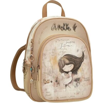 Sac à dos femme Anekke en faux cuir - Fermeture éclair, Poche frontale, Bretelles réglables - Publicité Sac à dos femme Anekke en faux cuir - Fermeture éclair, Poche frontale, Bretelles réglables - Publicité