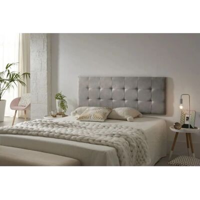 Cabecero gris MATRIS - Rectangular, 112x57cm, Tapizado suave Cabecero gris MATRIS - Rectangular, 112x57cm, Tapizado suave