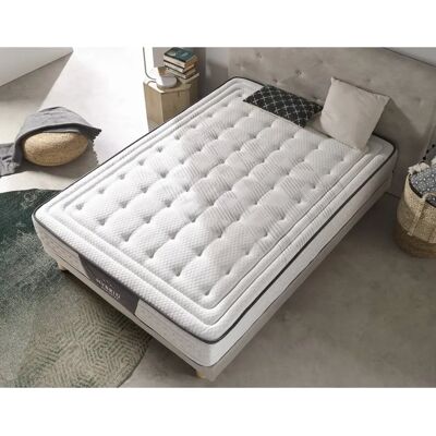 Matelas Hybride MATRIS - Ressorts ensachés, Mousse, Anti-humidité - Publicité Matelas Hybride MATRIS - Ressorts ensachés, Mousse, Anti-humidité - Publicité