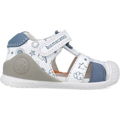Sandalias para niño Biomecanics blanco e índigo - Verano Sandalias para niño Biomecanics blanco e índigo - Verano