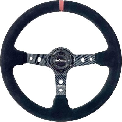 Volant de Course OCC Motorsport Noir/Rouge 35cm - Racing Steering Wheel Volant de Course OCC Motorsport Noir/Rouge 35cm - Racing Steering Wheel