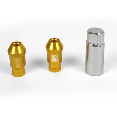 Modèle OMP M12 x 1,50 - Ensemble de noix - Or Modèle OMP M12 x 1,50 - Ensemble de noix - Or