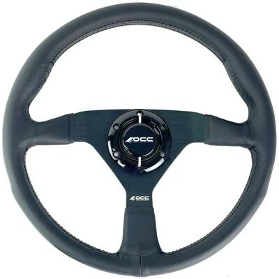 Volante de Corrida OCC Motorsport - Couro Preto - 350 mm Volante de Corrida OCC Motorsport - Couro Preto - 350 mm