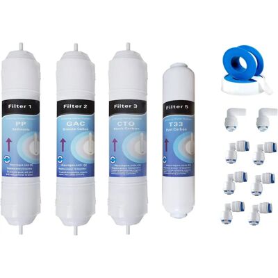 Depuragua - Pack de 4 filtros de ósmosis inversa Depuragua - Pack de 4 filtros de ósmosis inversa