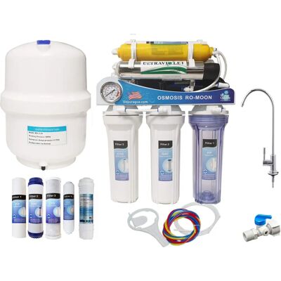 Depuragua MOON75 UV Sistema de Osmosis Inversa - 7 Etapas - UV Depuragua MOON75 UV Sistema de Osmosis Inversa - 7 Etapas - UV