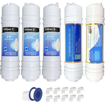 Depuragua H09UF - 4 filtros y membrana de ultrafiltración - Filtro de agua Depuragua H09UF - 4 filtros y membrana de ultrafiltración - Filtro de agua