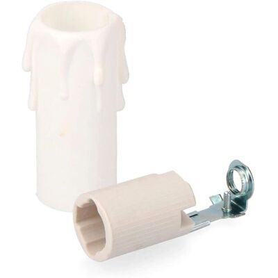 Portalamparas E14 Bianco SOLERA - Porcellana 6,8cm Portalamparas E14 Bianco SOLERA - Porcellana 6,8cm