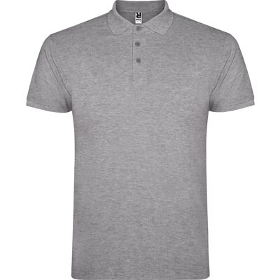 Roly PO6638 Mellemgrå Melange Poloshirt - Polo shirt Roly PO6638 Mellemgrå Melange Poloshirt - Polo shirt