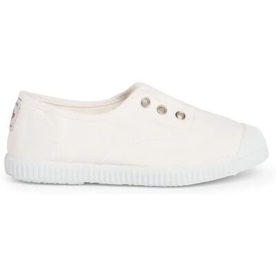 Pisamonas Sneakers en Toile Blanc Gomme Pointe - Sneakers - Publicité Pisamonas Sneakers en Toile Blanc Gomme Pointe - Sneakers - Publicité