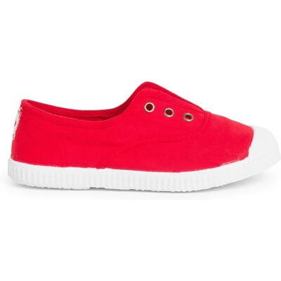 Pisamonas Baskets en toile rouges pour enfants - Chaussure unisexe décontractée - Publicité Pisamonas Baskets en toile rouges pour enfants - Chaussure unisexe décontractée - Publicité