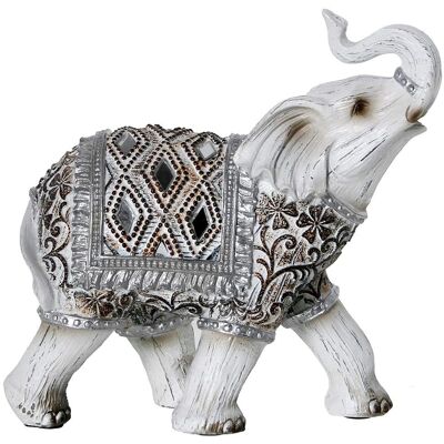 Figura di elefante bianca in resina DRW - Figura Figura di elefante bianca in resina DRW - Figura