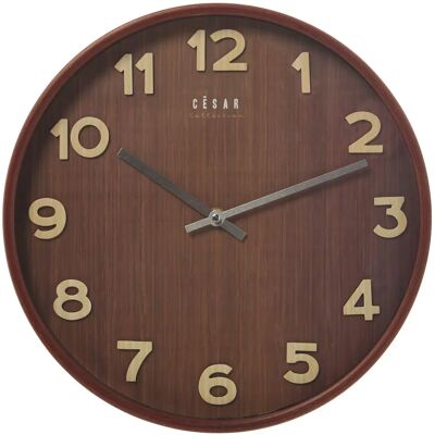 DRW Muurklok - 32x4,5cm - Ronde Houten Klok DRW Muurklok - 32x4,5cm - Ronde Houten Klok