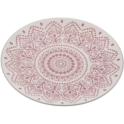 DRW Set di 6 Piatti da Dessert Bianco e Rosso - dessert plates DRW Set di 6 Piatti da Dessert Bianco e Rosso - dessert plates