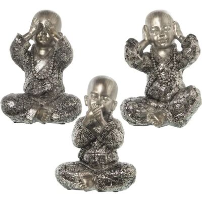 Set di Figure di Buddha in Resina DRW - Decorativo Multicolore Set di Figure di Buddha in Resina DRW - Decorativo Multicolore