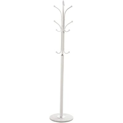 DRW Witte Metalen Kapstok - 36x175cm DRW Witte Metalen Kapstok - 36x175cm