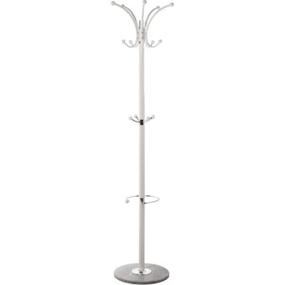DRW Witte Metalen Kapstok - 36x175cm DRW Witte Metalen Kapstok - 36x175cm