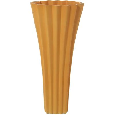 DRW Vase - Keramik Mattgelb 23,5x49cm DRW Vase - Keramik Mattgelb 23,5x49cm