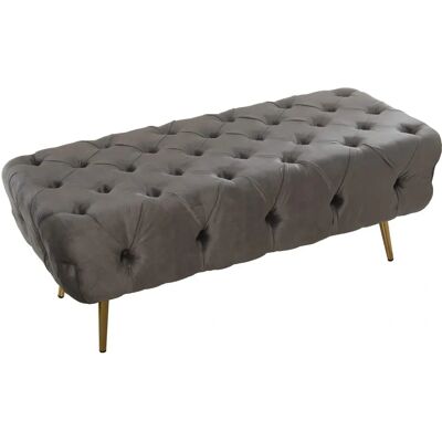 DRW Bettschemel - Grau - 120x50x45cm DRW Bettschemel - Grau - 120x50x45cm