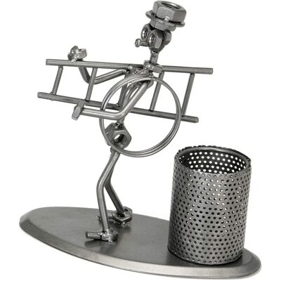 Figura Decorativa in Metallo Argento DRW Figura Decorativa in Metallo Argento DRW