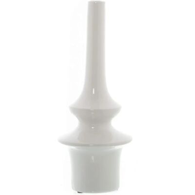 DRW Jarrón de cerámica blanco - Jarrón DRW Jarrón de cerámica blanco - Jarrón