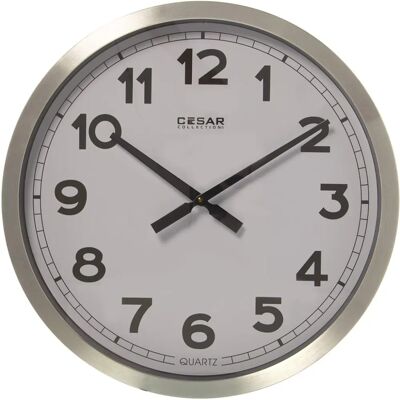 DRW Reloj de Pared Redondo de Aluminio - 50x5.4cm DRW Reloj de Pared Redondo de Aluminio - 50x5.4cm