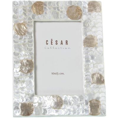 DRW Fotolijst Parelmoer 10x15cm Beige - Fotolijst DRW Fotolijst Parelmoer 10x15cm Beige - Fotolijst