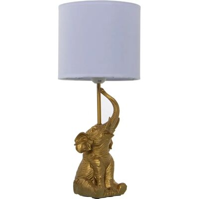 Lampada da Tavolo DRW Elefante in Resina - 20x46 cm Lampada da Tavolo DRW Elefante in Resina - 20x46 cm