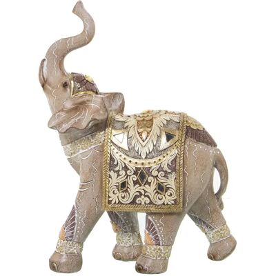 Figura di Elefante in Resina DRW - Decorazione Dorata Figura di Elefante in Resina DRW - Decorazione Dorata