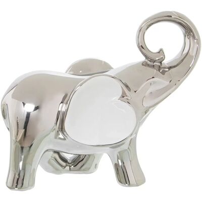 DRW Decoratieve Olifantenfiguur - Keramiek - Multicolor DRW Decoratieve Olifantenfiguur - Keramiek - Multicolor