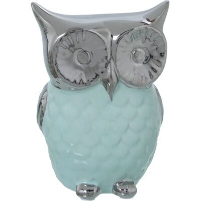 DRW Keramiek Watergroen Zilver - Decoratieve Figur - Decoratieve Figur DRW Keramiek Watergroen Zilver - Decoratieve Figur - Decoratieve Figur