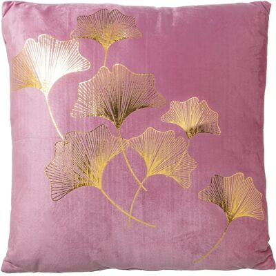 DRW Roze en Gouden Fluwelen Vierkante Kussen - Decoratiekussen DRW Roze en Gouden Fluwelen Vierkante Kussen - Decoratiekussen