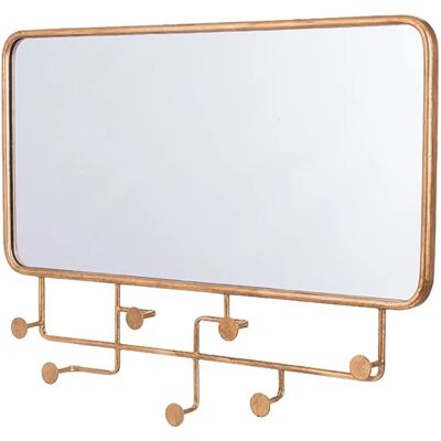 Bengaleiro DRW Goud Metaal Wandhaak - Spiegel en Haken voor Muur Bengaleiro DRW Goud Metaal Wandhaak - Spiegel en Haken voor Muur