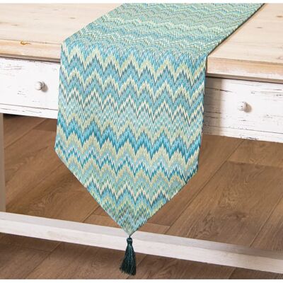 DRW Blau Polyester Tafelkleed - 30x180 cm DRW Blau Polyester Tafelkleed - 30x180 cm
