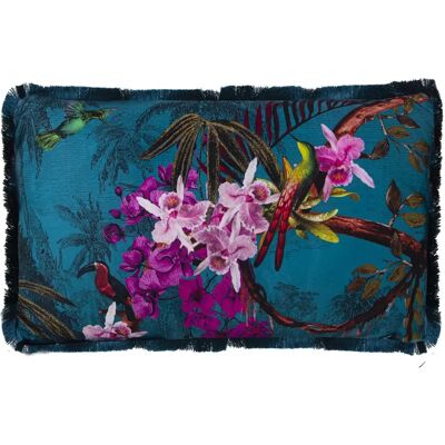Almohada de Terciopelo con Flores - Decorativa DRW Almohada de Terciopelo con Flores - Decorativa DRW