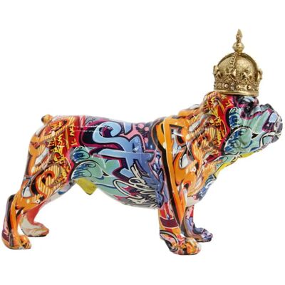 Figura di cane in resina multicolore DRW - Decorativa Figura di cane in resina multicolore DRW - Decorativa