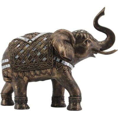 DRW Resin Olifant Decoratie - Goud - Decoratief Beeld DRW Resin Olifant Decoratie - Goud - Decoratief Beeld