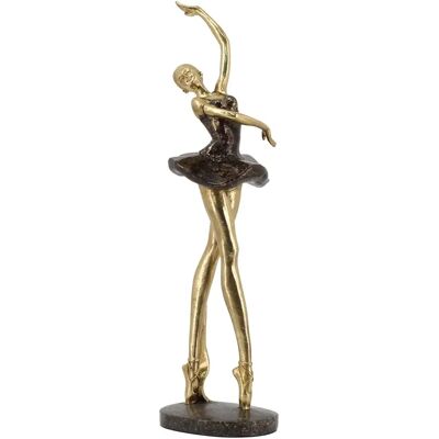 DRW Resin Gouden Ballerina Figurijn - Decoratief ornament DRW Resin Gouden Ballerina Figurijn - Decoratief ornament