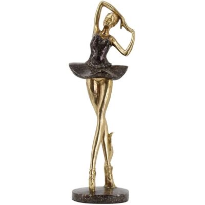 DRW Gouden Resin Ballerina - Decoratieve Figurine DRW Gouden Resin Ballerina - Decoratieve Figurine