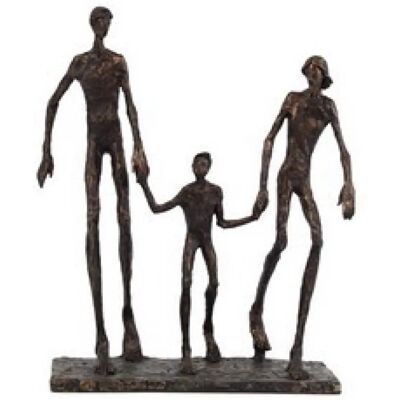 DRW Resin Familiebeeld - Goud Decoratief Figurament DRW Resin Familiebeeld - Goud Decoratief Figurament