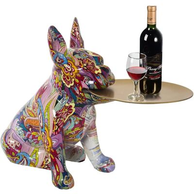 DRW Resin Hund sitzende Figur - Bunt Dekor DRW Resin Hund sitzende Figur - Bunt Dekor