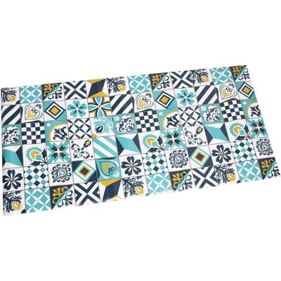 DRW Teppich - 120x60cm Vinyl Mehrfarbig DRW Teppich - 120x60cm Vinyl Mehrfarbig