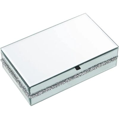 Caja de Joyas de Vidrio con Espejo - Joyero Caja de Joyas de Vidrio con Espejo - Joyero