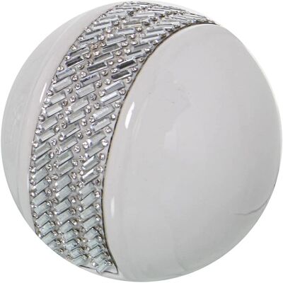DRW Weiße Silber Keramikkugeln Set - Dekor DRW Weiße Silber Keramikkugeln Set - Dekor