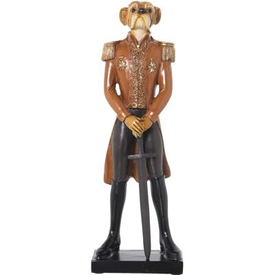 Resin Hondenbeeld met Uniform en Zwaard - Figuren Resin Hondenbeeld met Uniform en Zwaard - Figuren