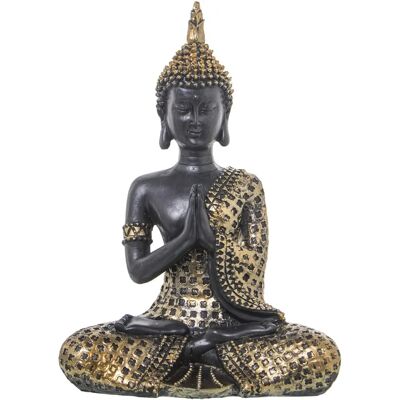Gekrönter Resin sitzender Buddha - Figur Gekrönter Resin sitzender Buddha - Figur